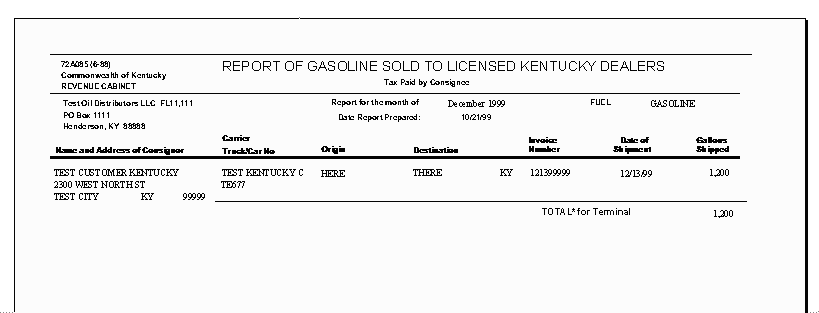 Kentucky Report