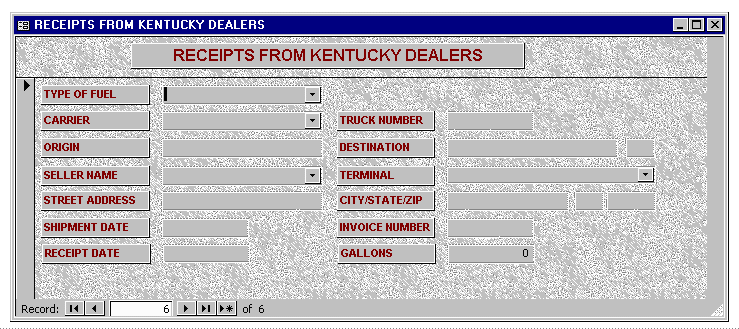 Kentucky Receipts: Local